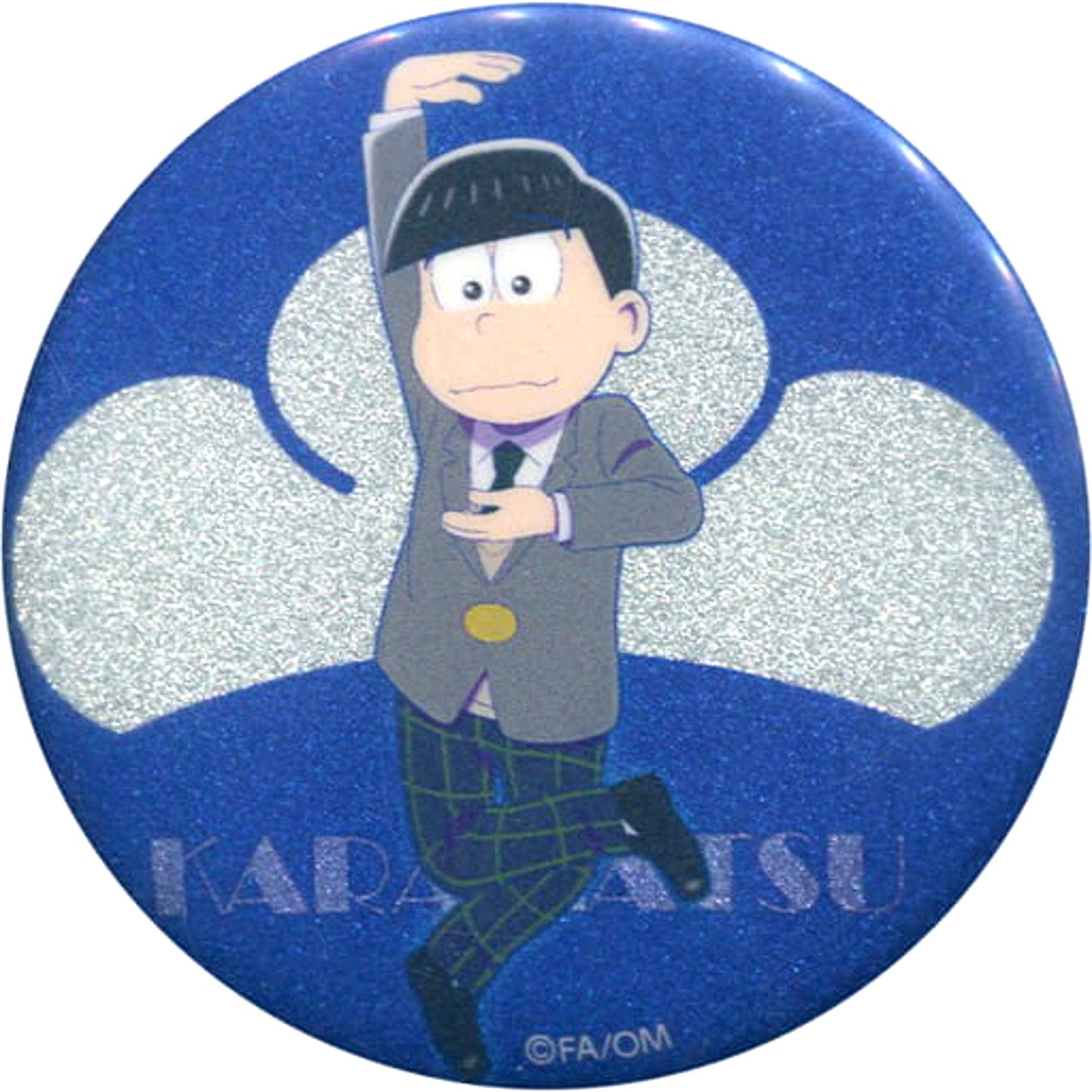 Mr. Osomatsu the Movie Karamatsu Glitter Finish Can Badge Collection 18 Years Old Shea Ver. Devil Idol in Marui Limited Buttons [USED]