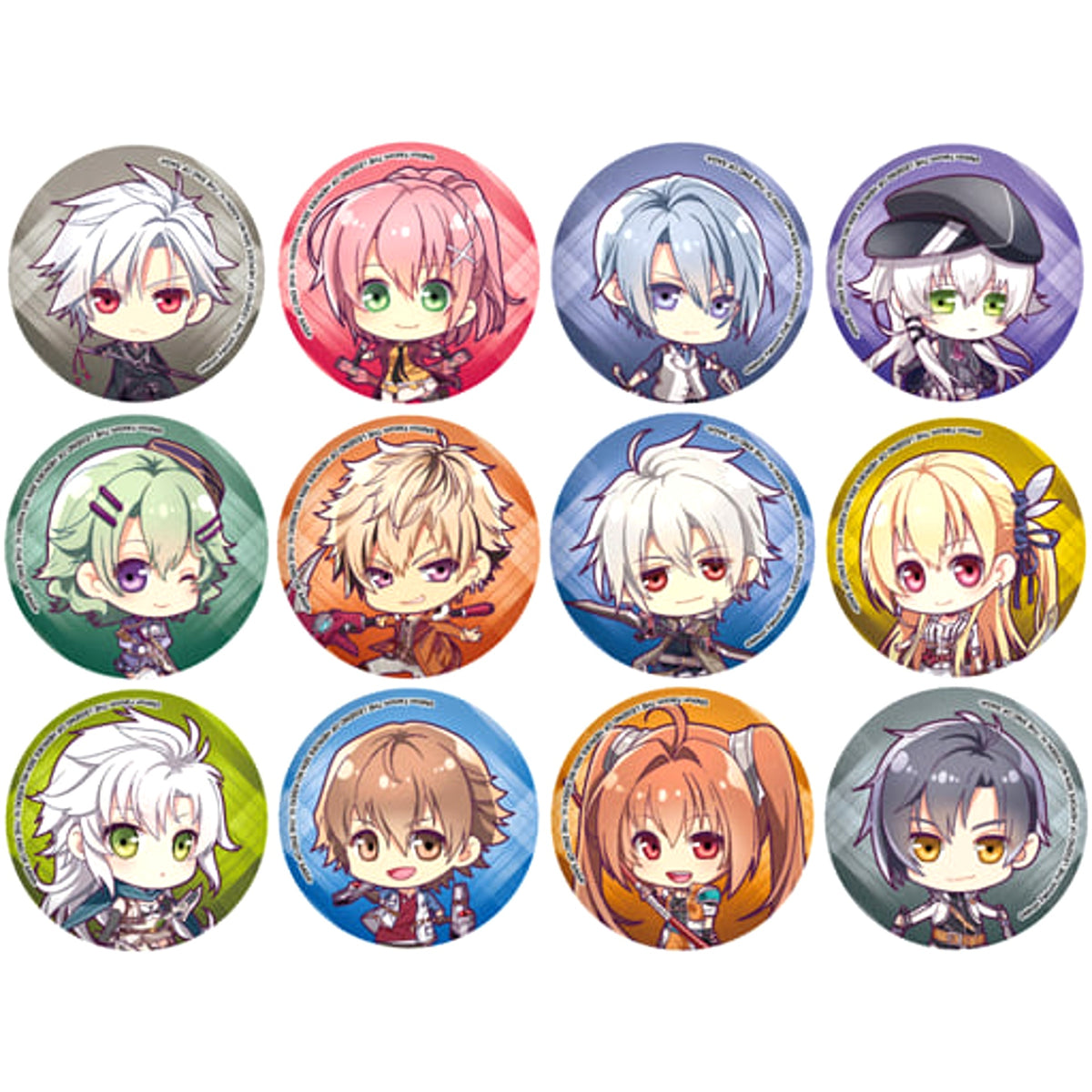 The Legend of Heroes: Trails of Cold Steel 4 The End of Saga Lin Schwarzer & Others Can Badge 02 Mini Character All 12 Types Set Buttons [USED]
