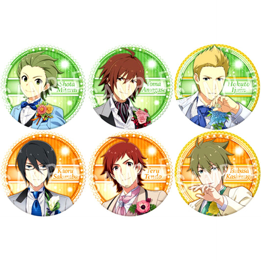 Set of 6 Trading Button Wedding Night Ver. The Idolmaster SideM [USED]