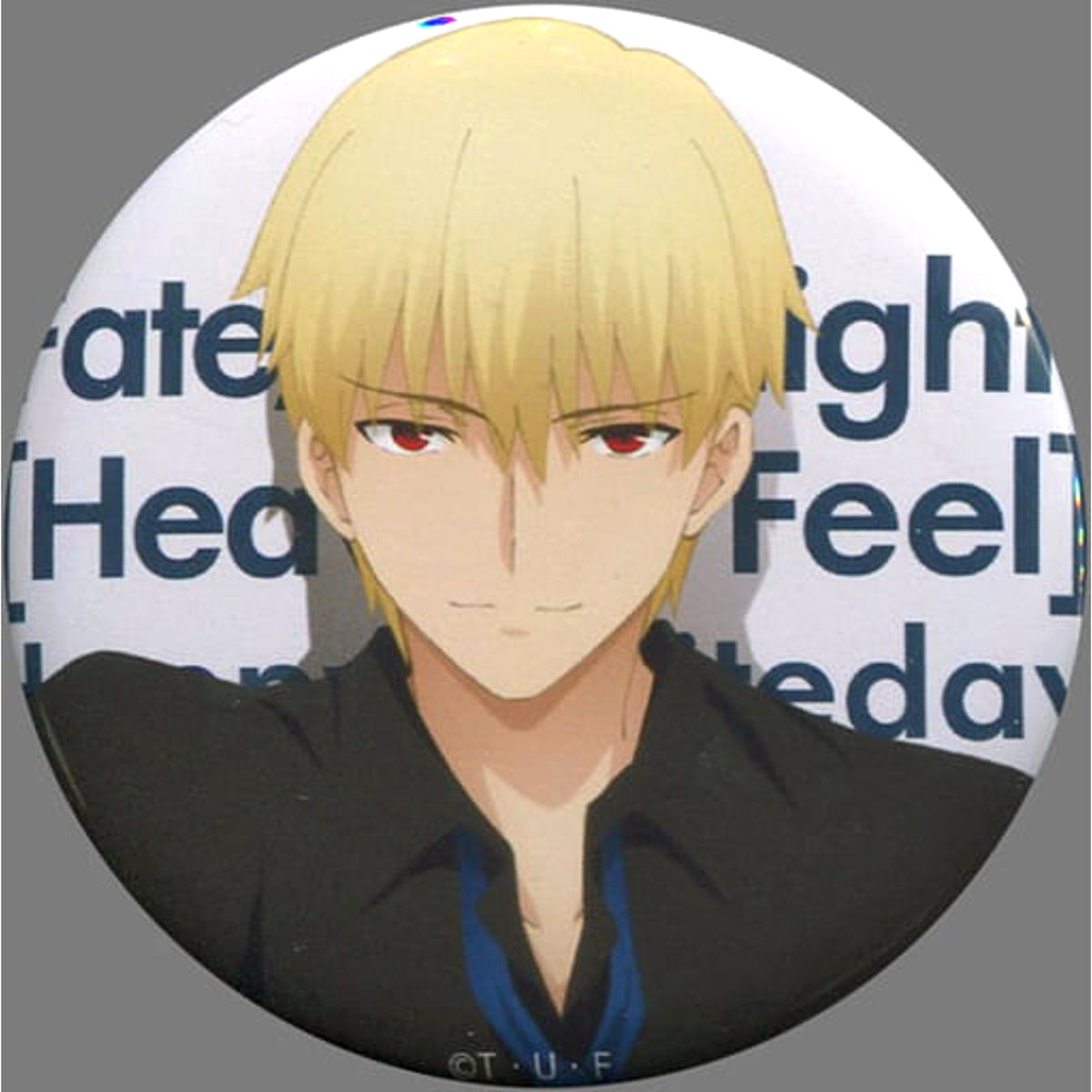 Fate/stay night: Heaven's Feel Gilgamesh White Day Event 57mm Can Badge Buttons [USED]