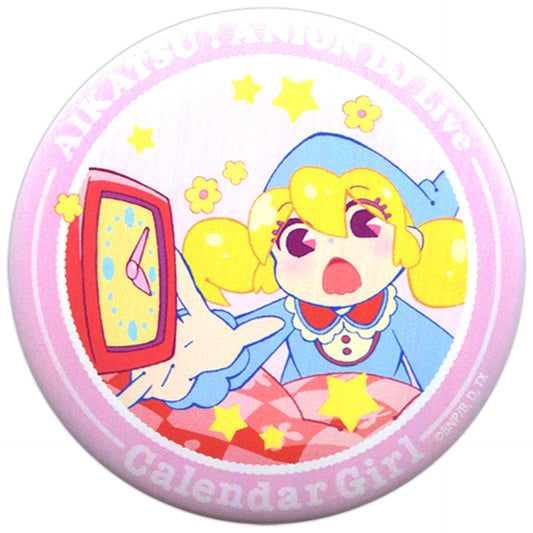 Ichigo Hoshimiya Alarm Clock Aikatsu! Series x AniON Station Music Cafe Calendar Girl Magnet Button [USED]