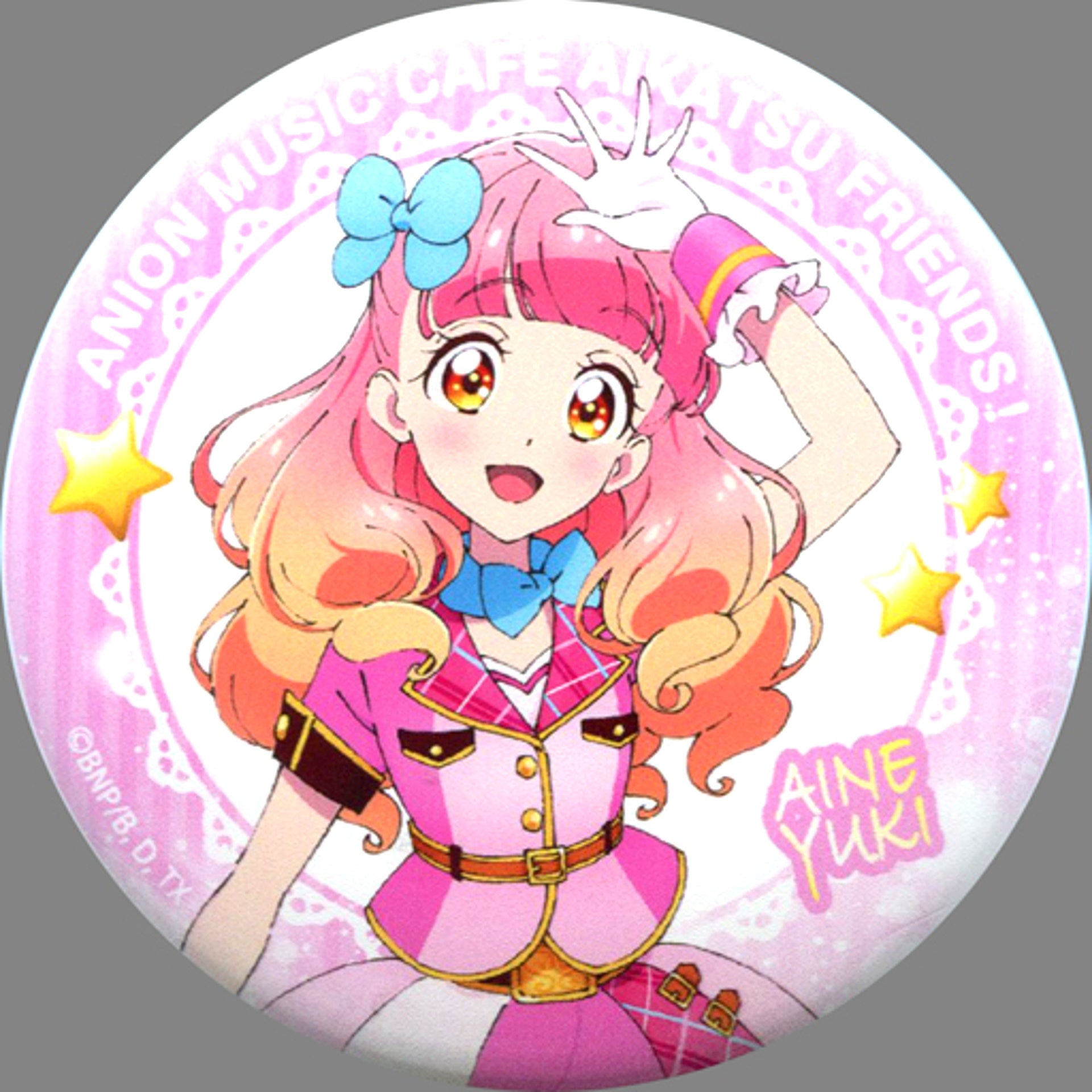 Aine Yuki Mag Badge Aikatsu! Series x AniON STATION Music Cafe Aikatsu Friends! 2 [USED]