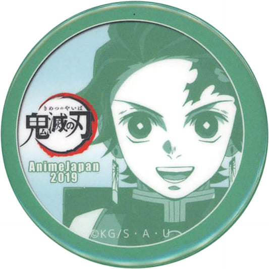 Demon Slayer: Kimetsu no Yaiba Tanjiro Kamado Green Panoramic Wall Mosaic Can Badge Anime Japan 2019 Limited Buttons [USED]