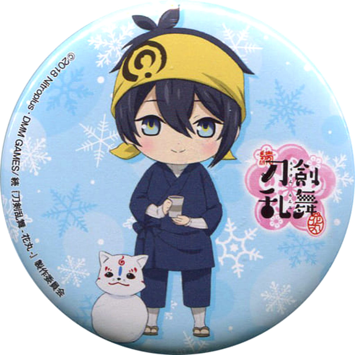 Zoku Touken Ranbu Hanamaru Mikazuki Munechika Four Seasons Collection Winter Trading Can Badge Animejapan 2019 Limited Buttons [USED]