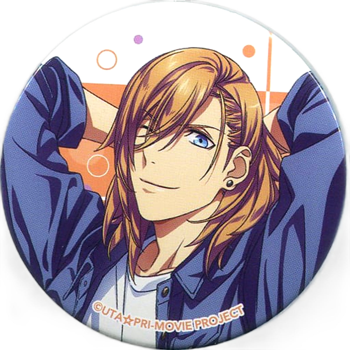 Ren Jinguji Uta no Prince Sama: Maji Love Kingdom Trading Tin Badge Private Morning Series SHINING Ver. Animejapan 2019 Limited Can Badge Can Badge [USED]