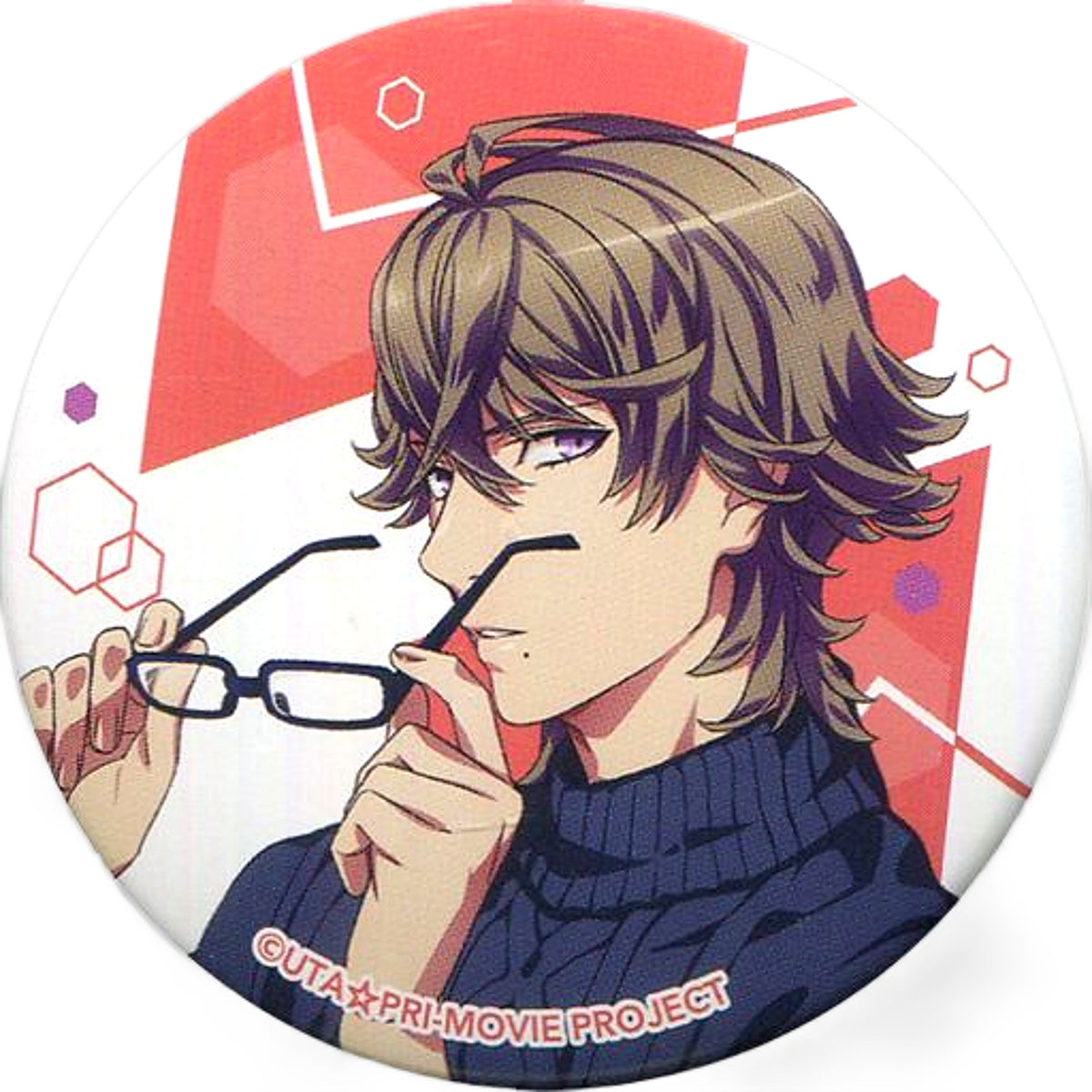 Eiichi Otori Uta no Prince Sama: Maji Love Kingdom Trading Tin Badge Private Morning Series RAGING Ver. Animejapan 2019 Limited Can Badge Can Badge [USED]