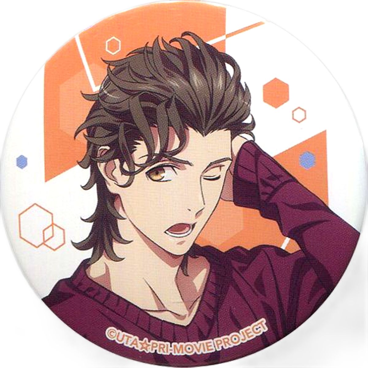 Van Kiryuin Uta no Prince Sama: Maji Love Kingdom Trading Tin Badge Private Morning Series RAGING Ver. Animejapan 2019 Limited Can Badge Can Badge [USED]