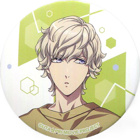 Shion Amakusa Uta no Prince Sama: Maji Love Kingdom Trading Tin Badge Private Morning Series RAGING Ver. Animejapan 2019 Limited Can Badge [USED]