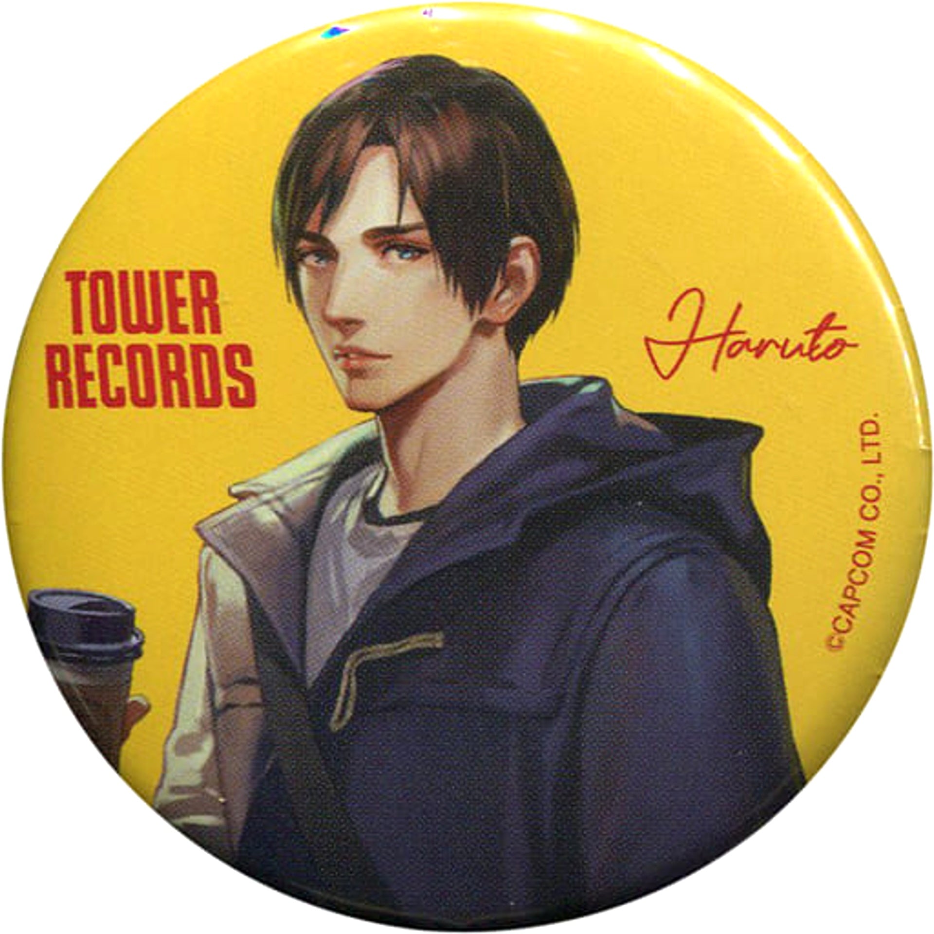 Toraware no Palm Haruto TOWER RECORDS Trading Can Badge Tower Records Pop Up Shop Limited Buttons [USED]
