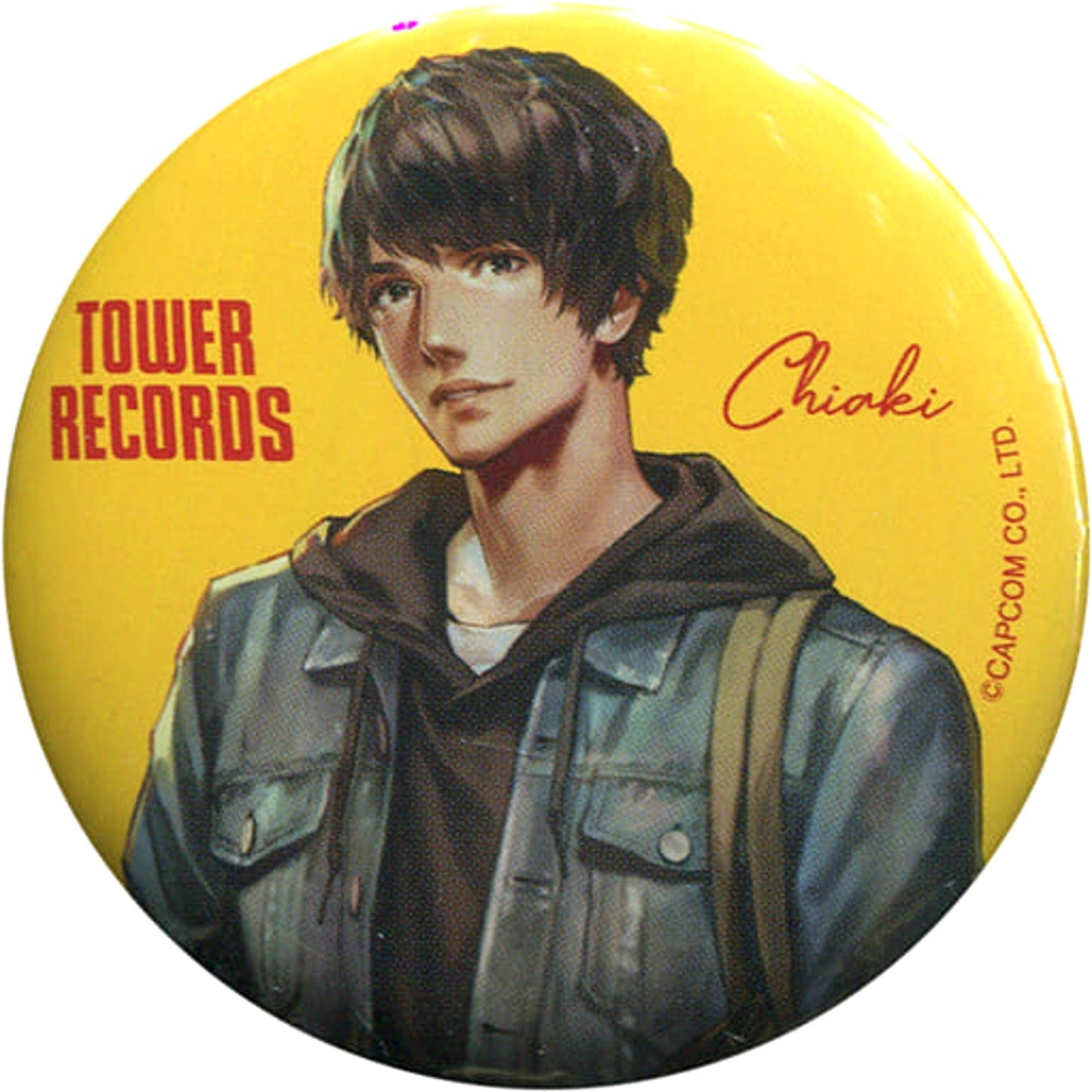 Toraware no Palm Chiaki TOWER RECORDS Trading Can Badge Tower Records Pop Up Shop Limited Buttons [USED]