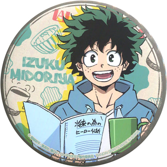 My Hero Academia Izuku Midoriya Ichiban Kuji Break Time Can Badge Prize E Buttons [USED]