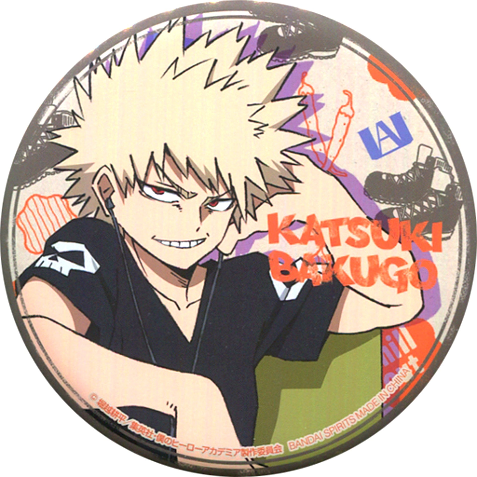 Katsuki Bakugo E Prize Button Ichiban Kuji My Hero Academia Break Time [USED]