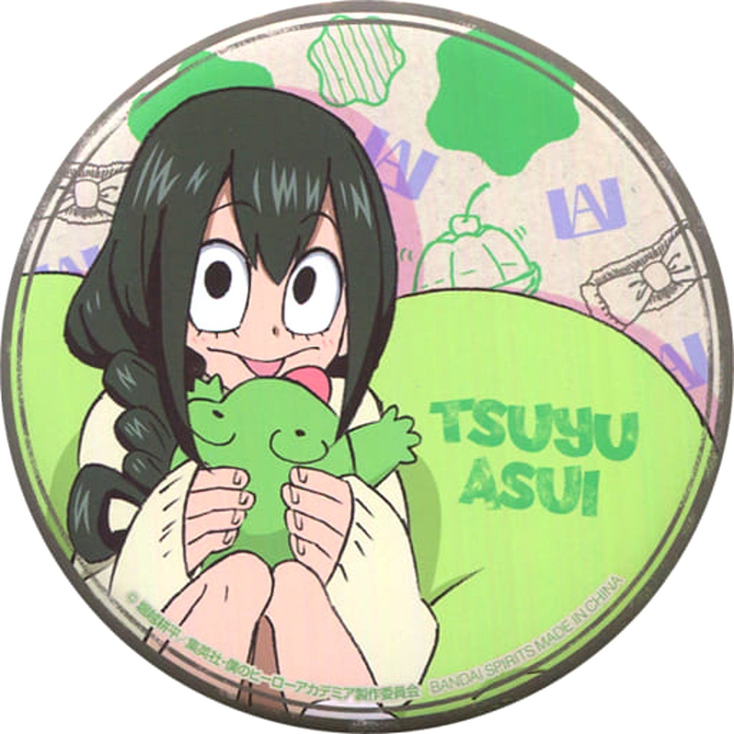 My Hero Academia Tsuyu Asui Ichiban Kuji Break Time Can Badge Prize E Buttons [USED]