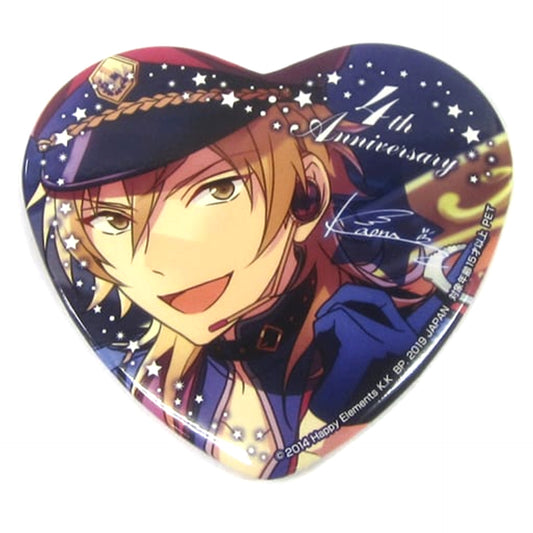 Kaoru Hakaze Ensemble Stars! Heart Shaped Big Button 4th Anniversary Vol.2 [USED]