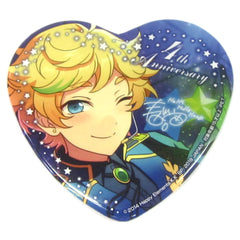 Ensemble Stars! Sora Harukawa Heart Shaped Big Can Badge 4th Anniversary Vol.2 Buttons [USED]