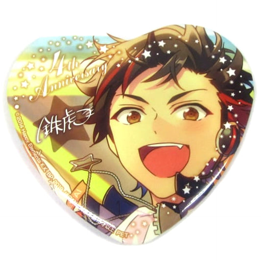 Ensemble Stars! Tetora Nagumo Heart Shaped Big Can Badge 4th Anniversary Vol.3 Buttons [USED]
