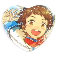 Ensemble Stars! Mitsuru Tenma Heart Shaped Big Can Badge 4th Anniversary Vol.3 Buttons [USED]