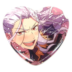 Ensemble Stars! Nagisa Ran Heart Shaped Big Can Badge 4th Anniversary Vol.3 Buttons [USED]