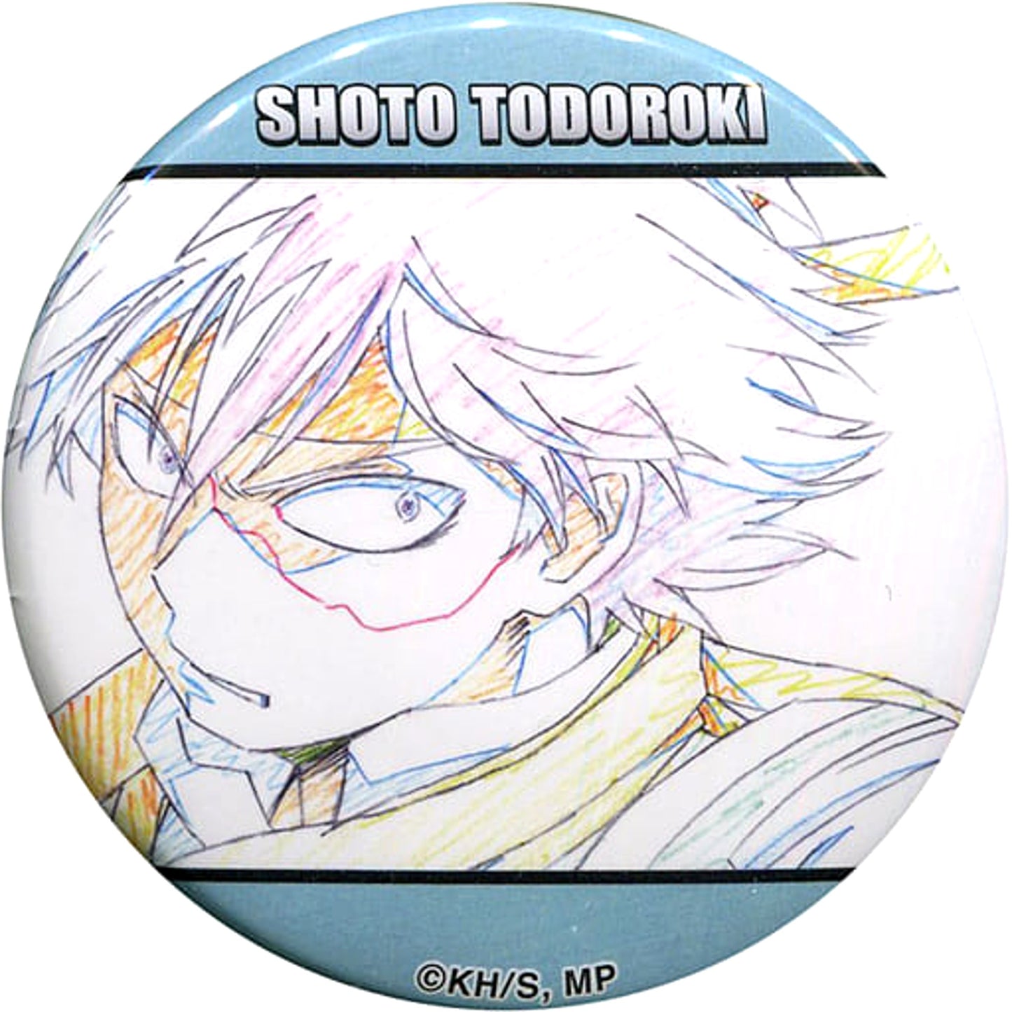 Shoto Todoroki My Hero Academia Chara Badge Collection Key Frame [USED]