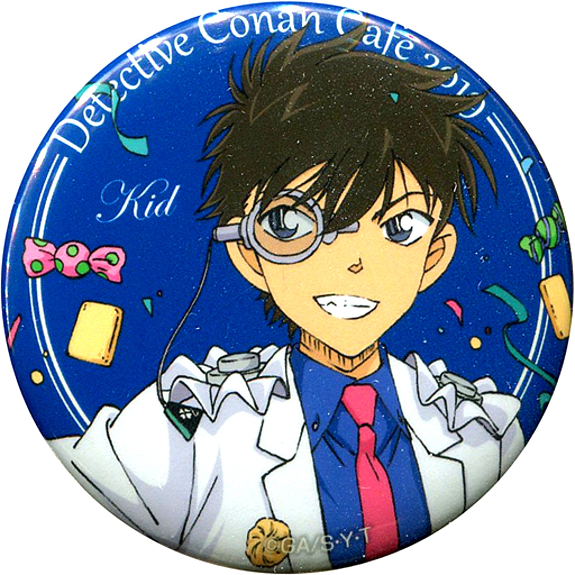 Kaitou Kid Detective Conan Cafe 2019 Full Body Button [USED]