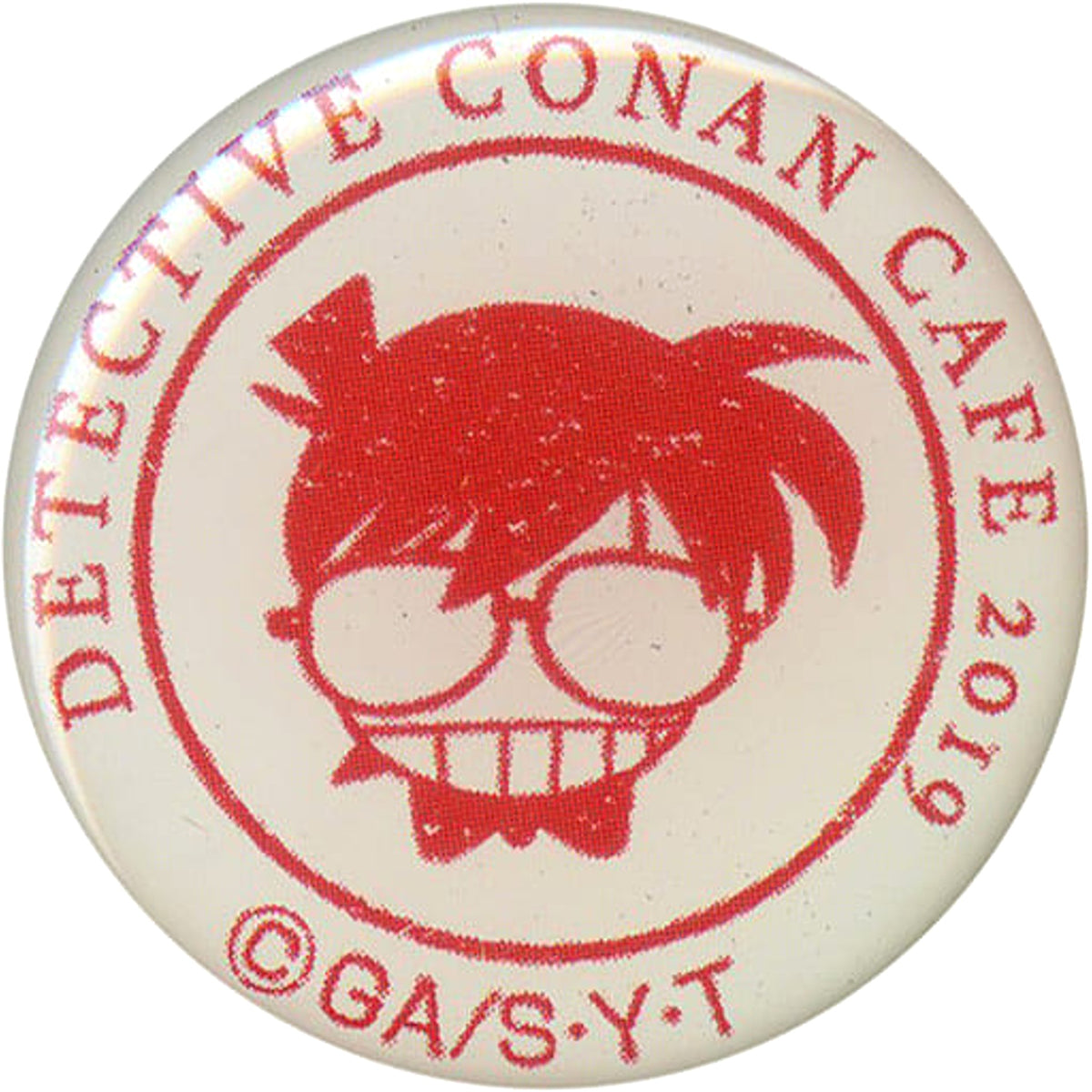 Detective Conan Conan Edogawa Lapel Pin Detective Conan Cafe 2019 Limited Buttons [USED]
