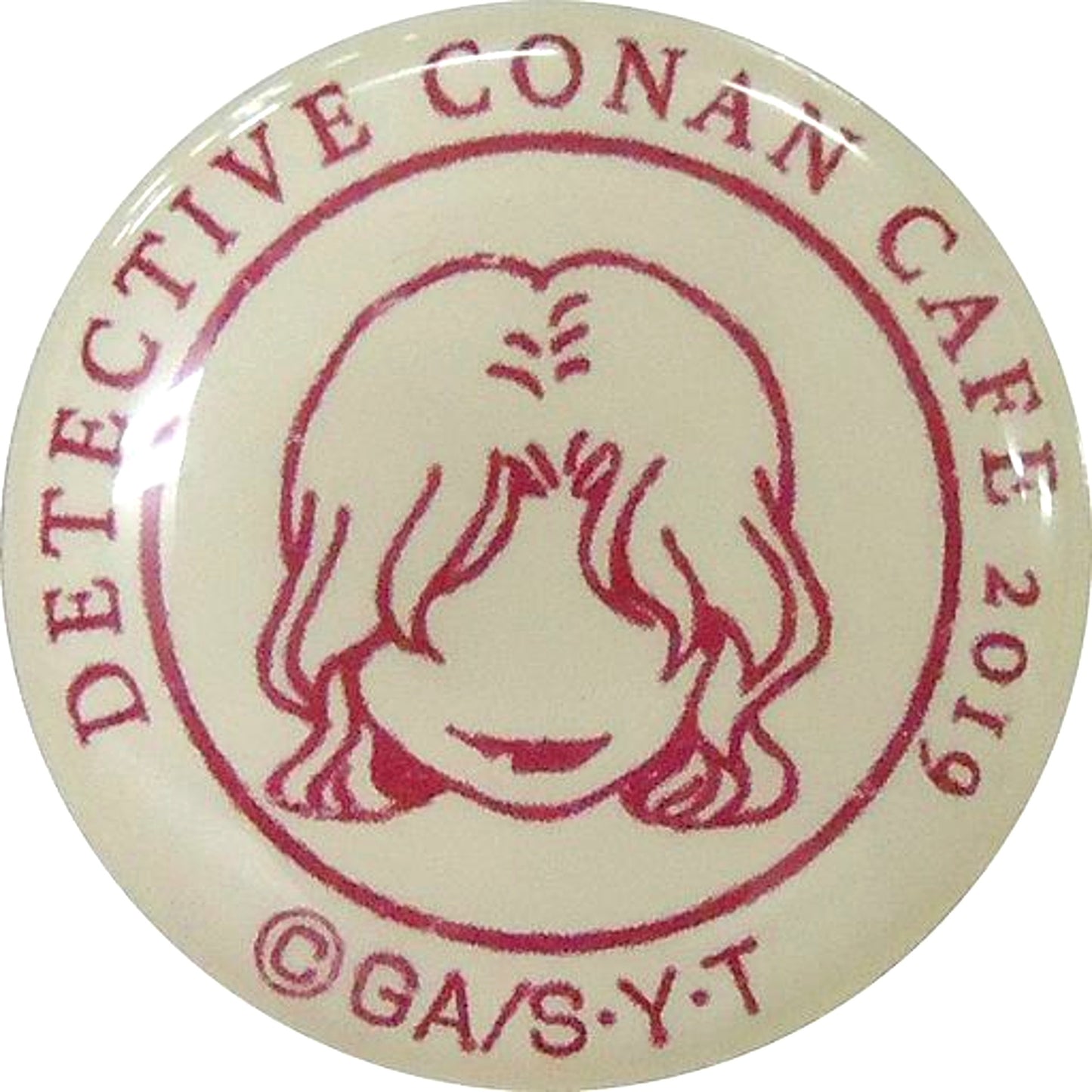 Vermouth Detective Conan Cafe 2019 Pin Badge [USED]