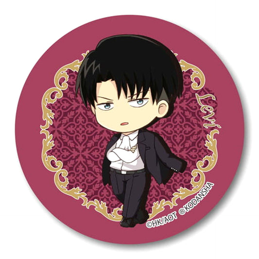 Attack on Titan Season 3 Levi Ackerman Suit Tekutoko Can Badge Buttons [USED]