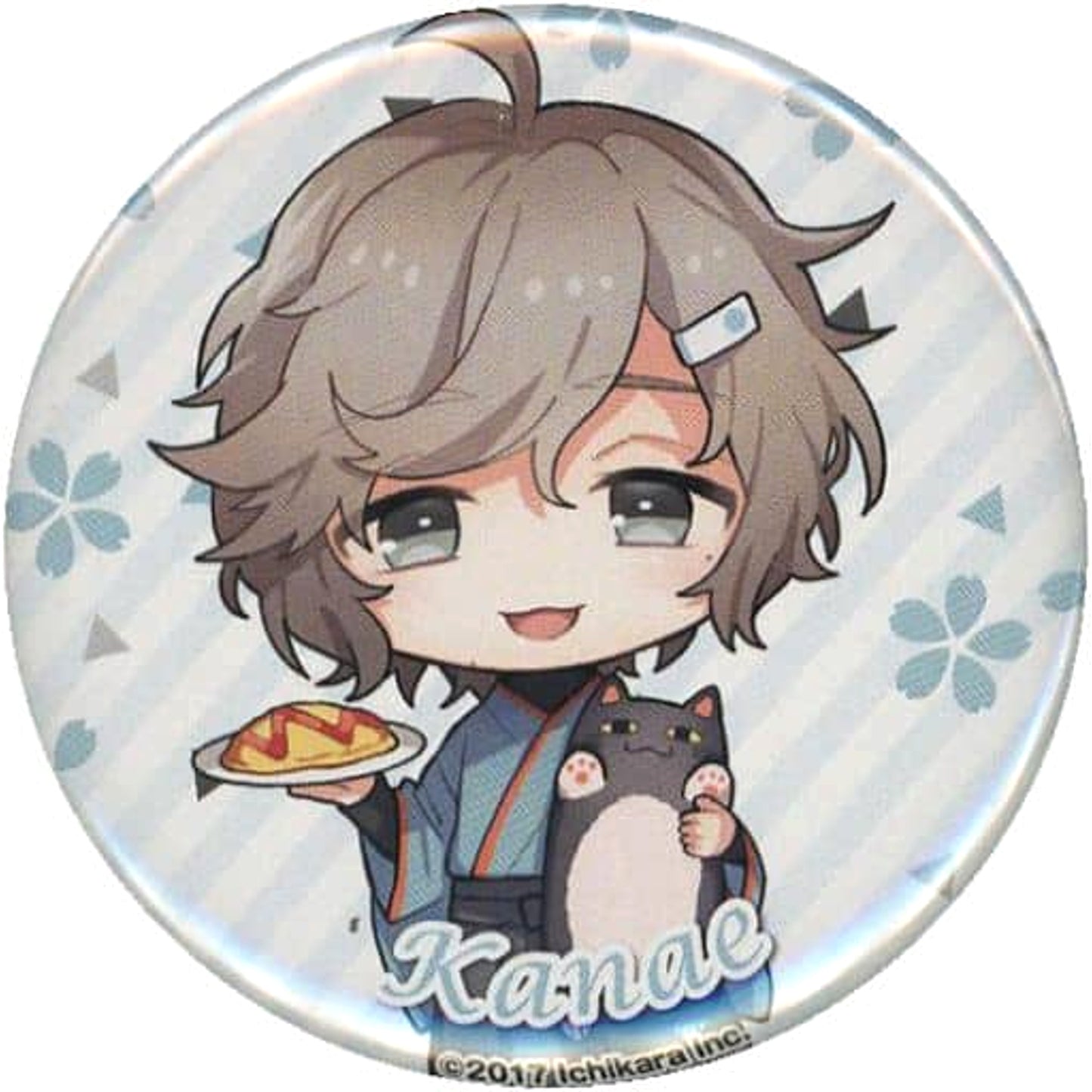VTuber Nijisanji Kanae Can Badge Hanami Ver. Nicocafe 2nd Edition Limited Buttons [USED]