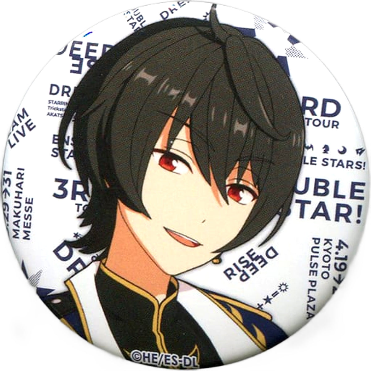 Ritsu Sakuma Ensemble Stars! Dream Live 3rd Tour Double Star! Character Badge Collection Ver.B Can Badge [USED]