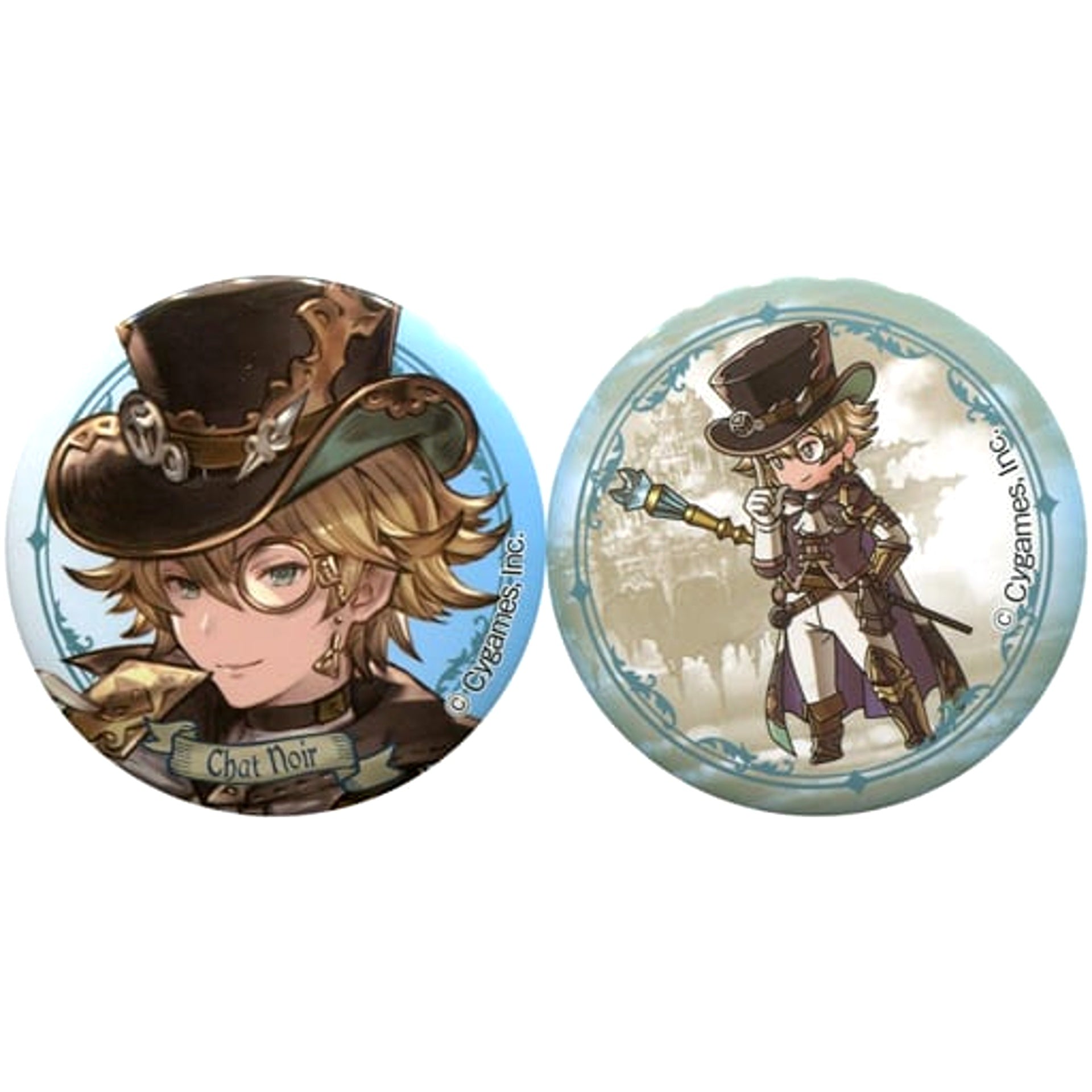 Granblue Fantasy Chanoir Atari Kuji Part 2 Can Badge Set Set of 2 Buttons [USED]