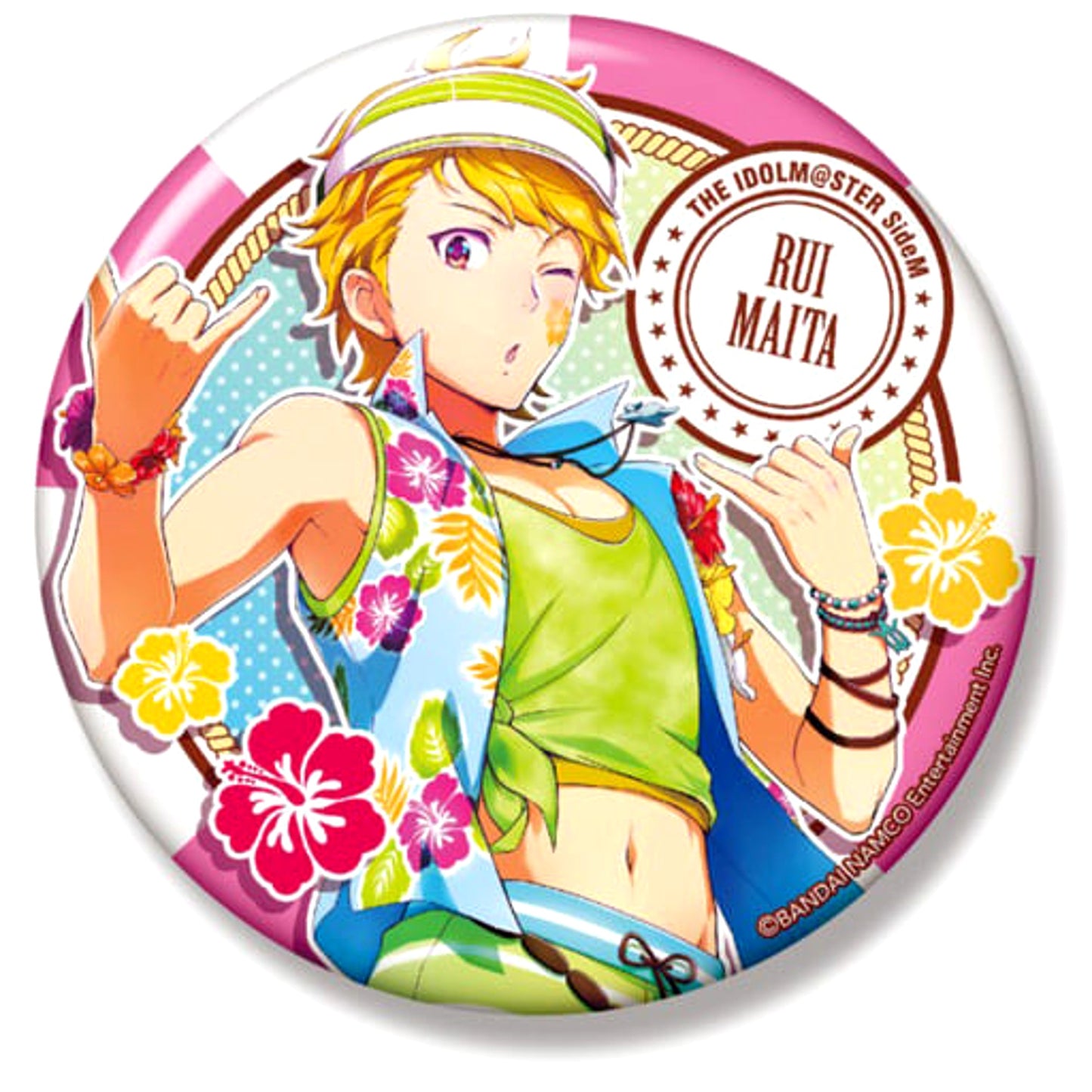 Rui Maita THE IDOLM@STER SideM World Tre@sure Big Button [USED]