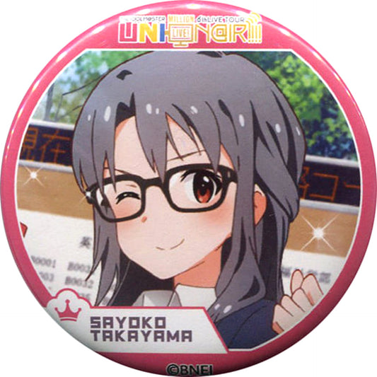 THE IDOLM@STER Million Live! Sayoko Takayama Official Trading Stand Badge Princess Stars 6th Live Tour Uni-On@Ir!!!! Limited Buttons [USED]