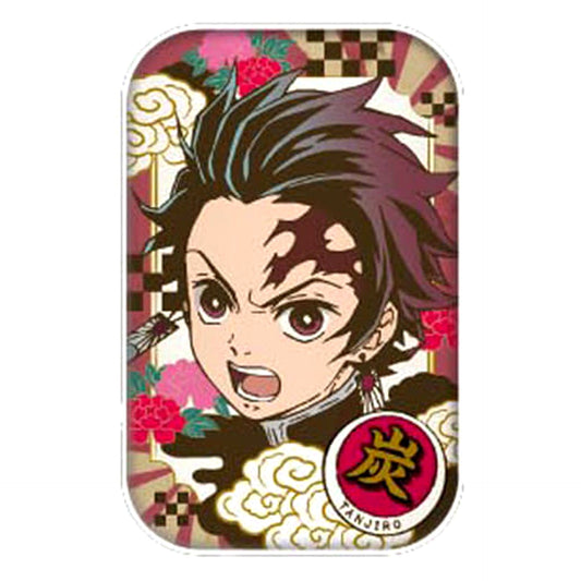 Demon Slayer: Kimetsu no Yaiba Tanjiro Kamado B Round Squiare Can Badge Buttons [USED]