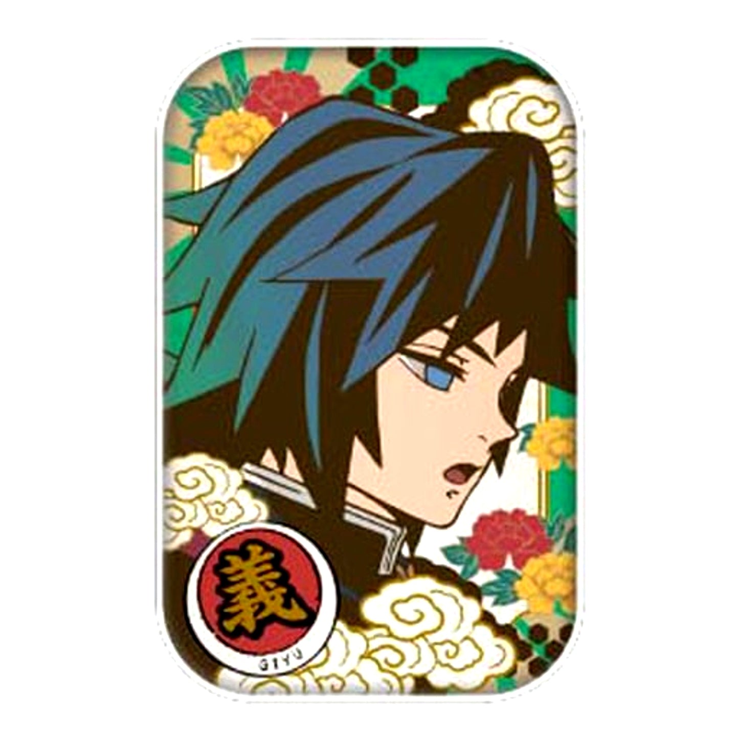 Giyu Tomioka B Demon Slayer: Kimetsu no Yaiba Marukaku Button [USED]