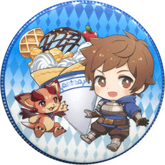 Granblue Fantasy Gran Ruby Trading Can Badge Chara Cre! meets Granblue Fantasy Exclusive Buttons [USED]