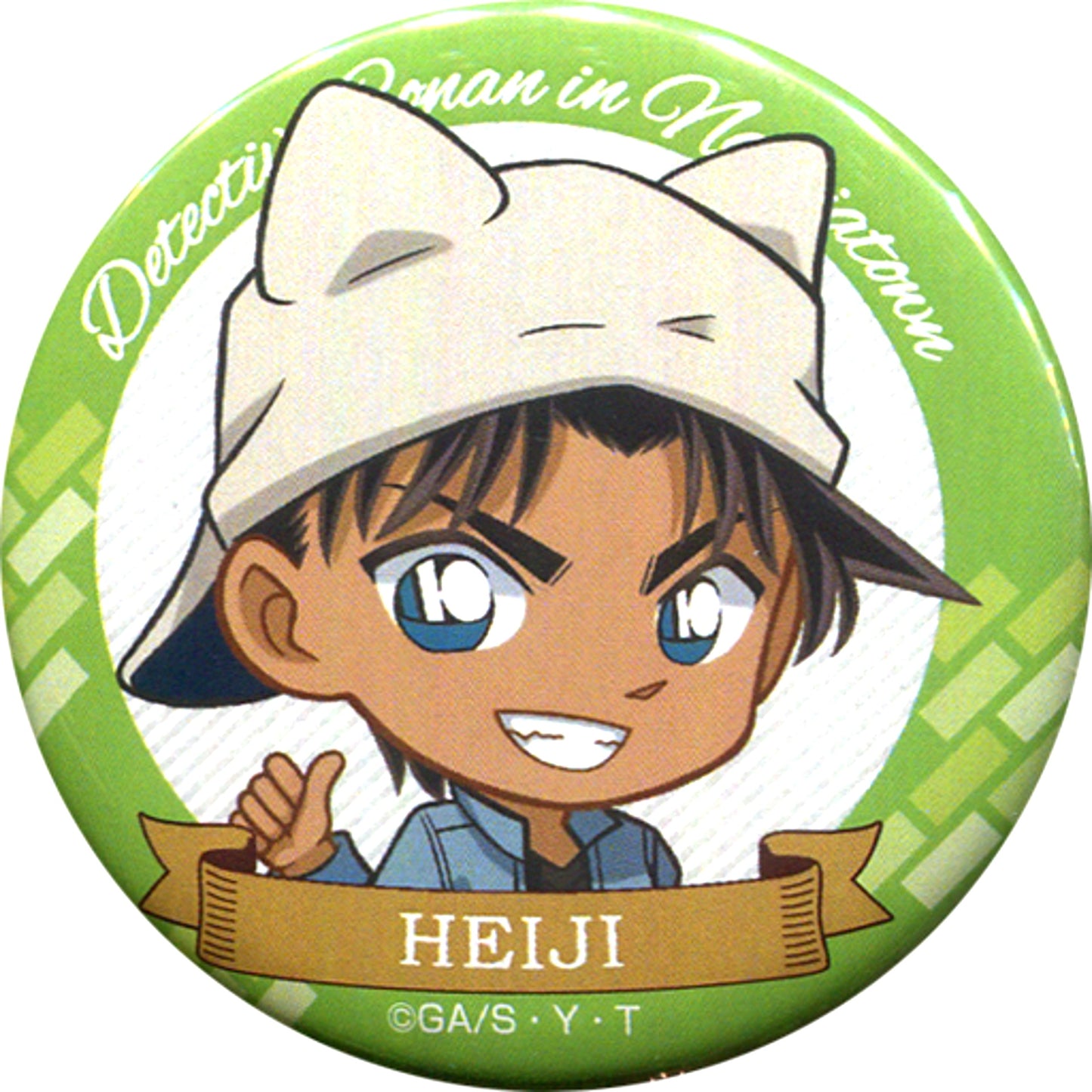 Heiji Hattori Detective Conan 56mm Button in Namjatown Brilliant Phantom Thief Time [USED]