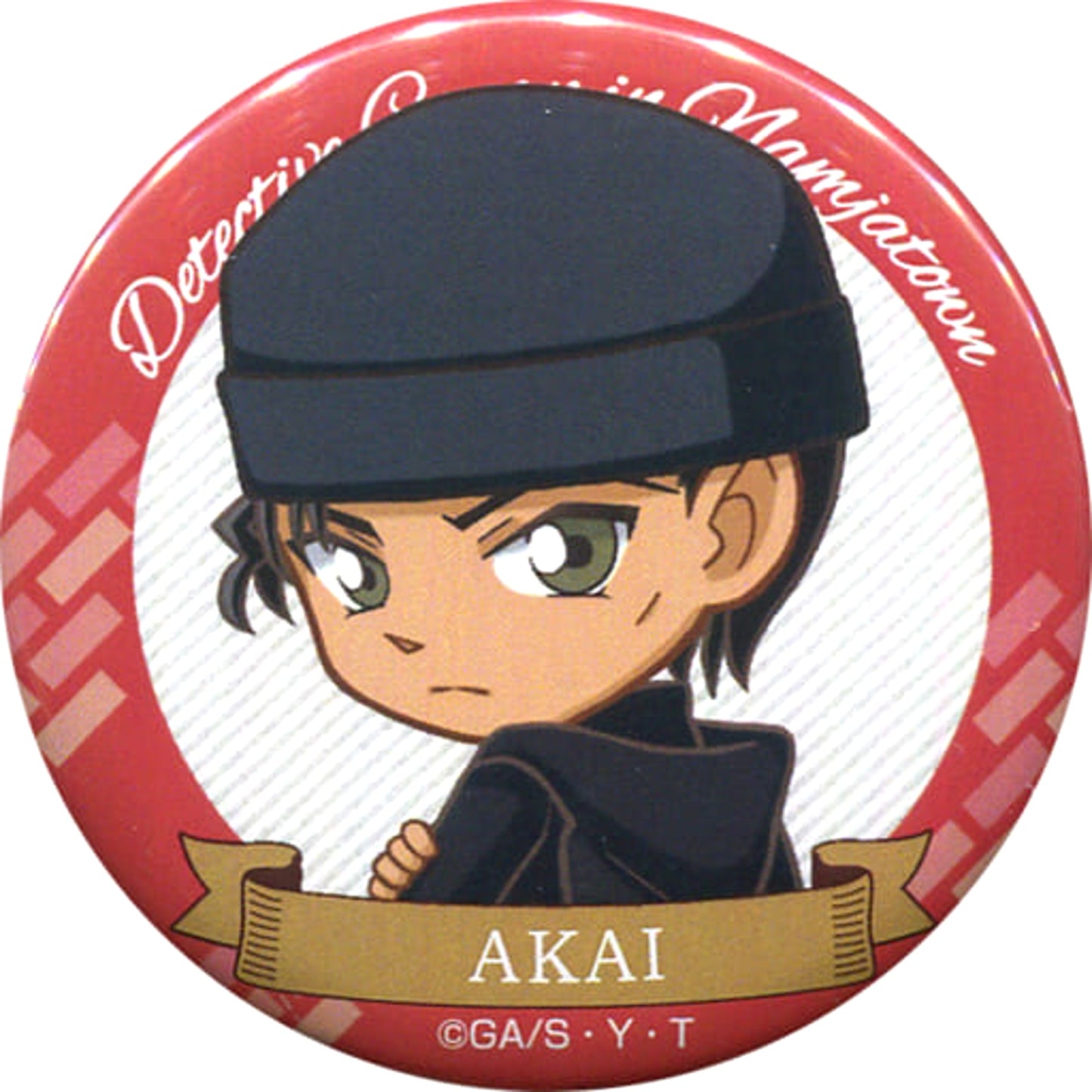 Detective Conan Shuichi Akai 56mm Can Badge in Namja Town: The Splendid Hour of the Phantom Thief Limited Buttons [USED]