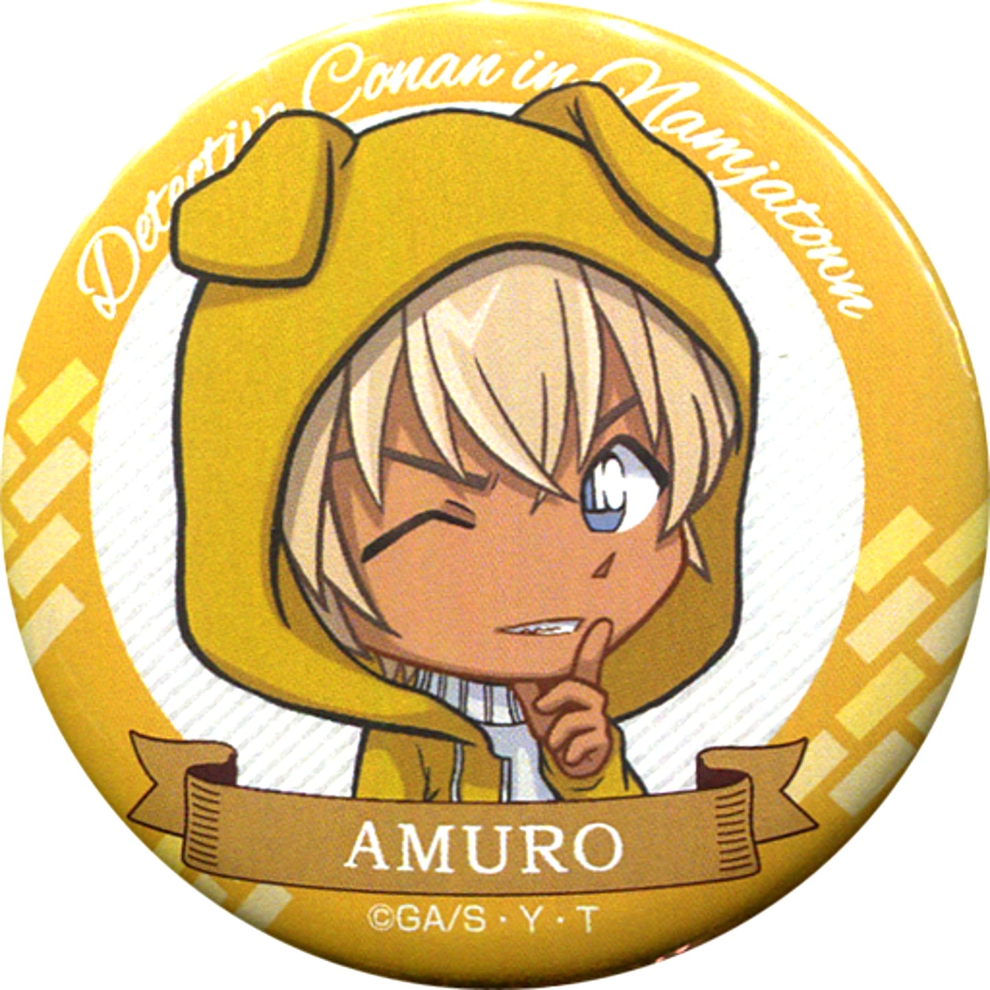 Toru Amuro Detective Conan 56mm Button in Namjatown Brilliant Phantom Thief Time [USED]