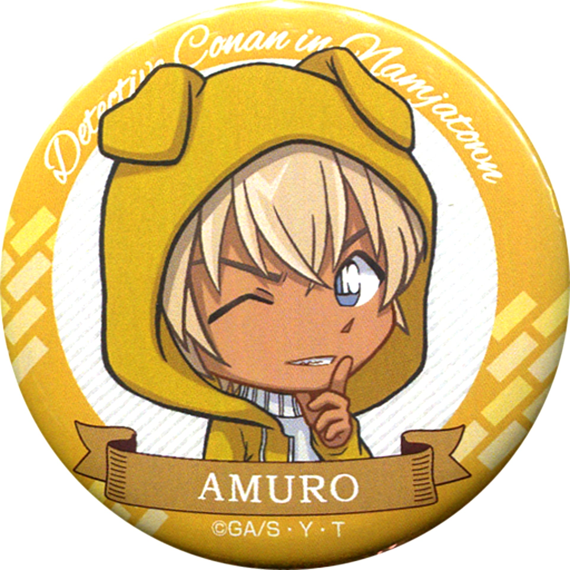 Toru Amuro Detective Conan 56mm Button in Namjatown Brilliant Phantom Thief Time [USED]