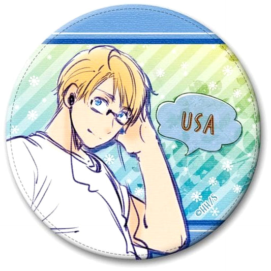 Hetalia World Stars America Leather Badge Buttons [USED]