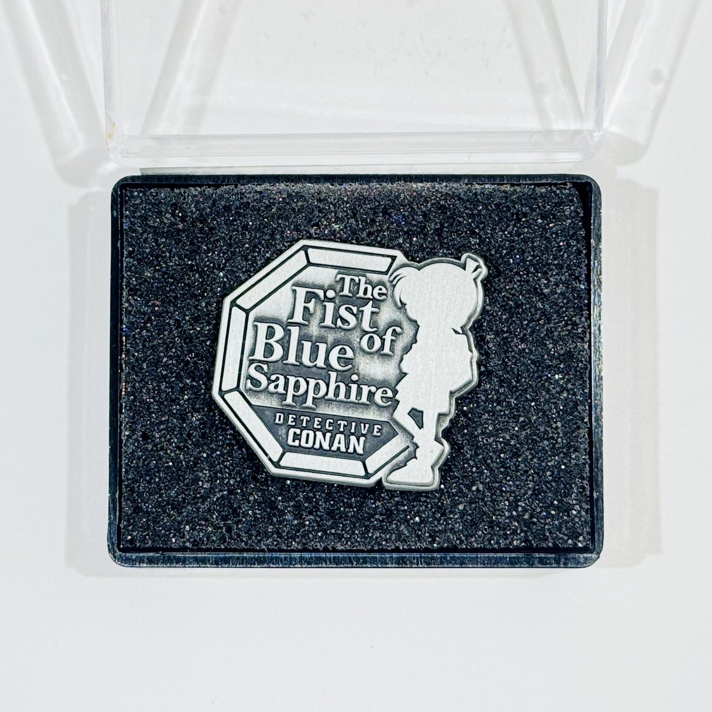 Logo Detective Conan Pin Badge Theater Goods Movie The Fist of Blue Sapphire [USED]