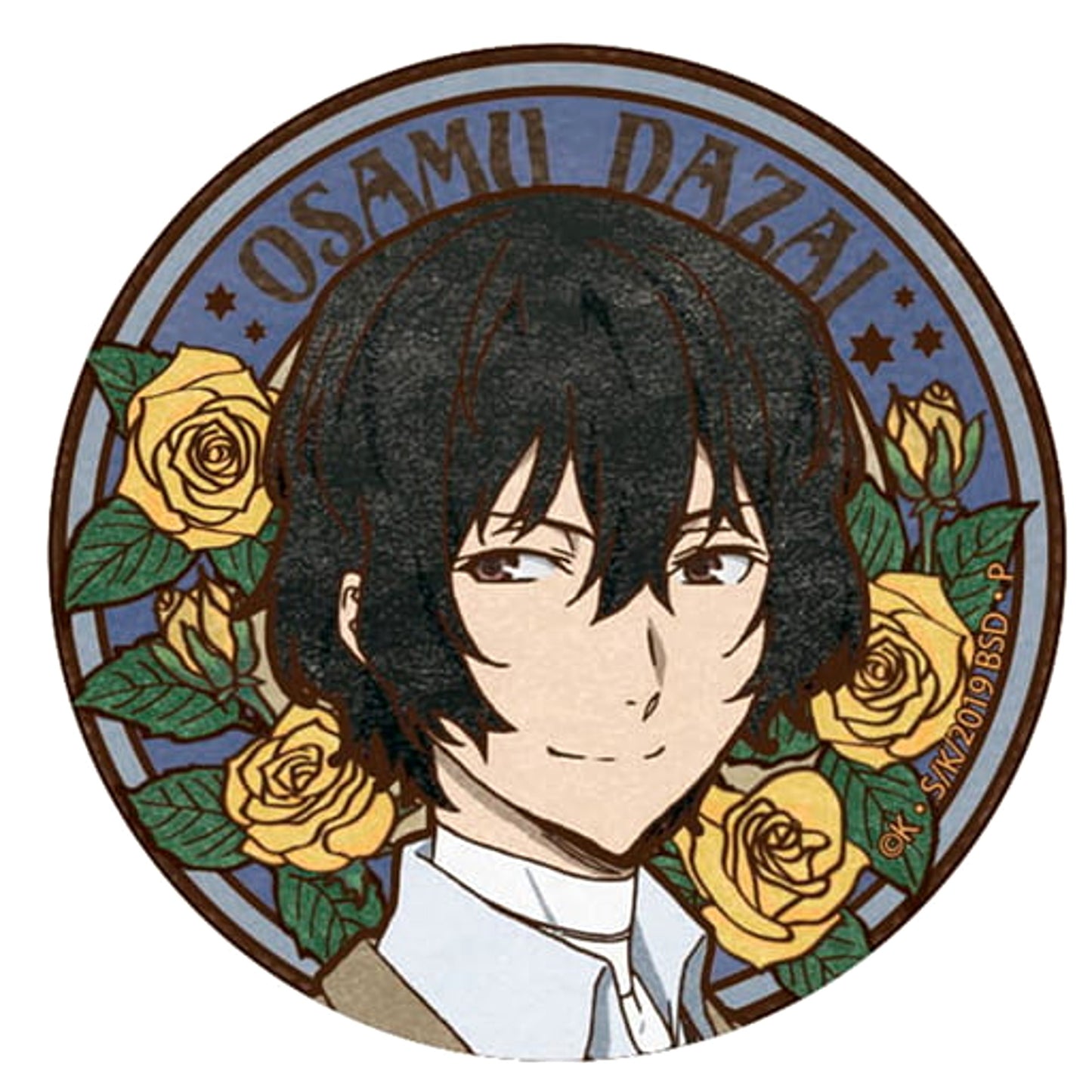 Osamu Dazai Bungo Stray Dogs Art Nouveau Series Button [USED]