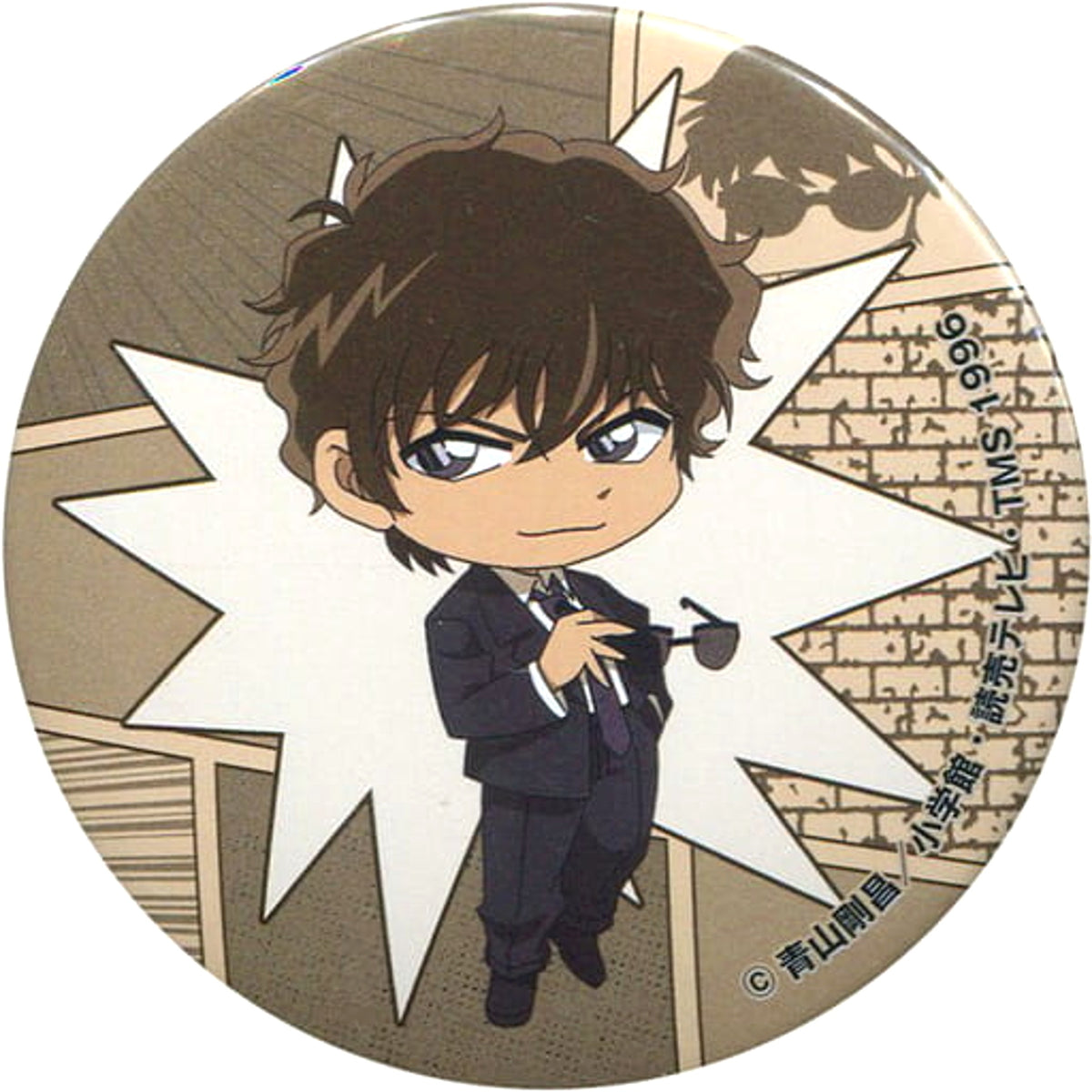Detective Conan Jinpei Matsuda Can Badge Vol.1 Sega Limited Prize Campaign 1st UFO Catcher Benefits Buttons [USED]