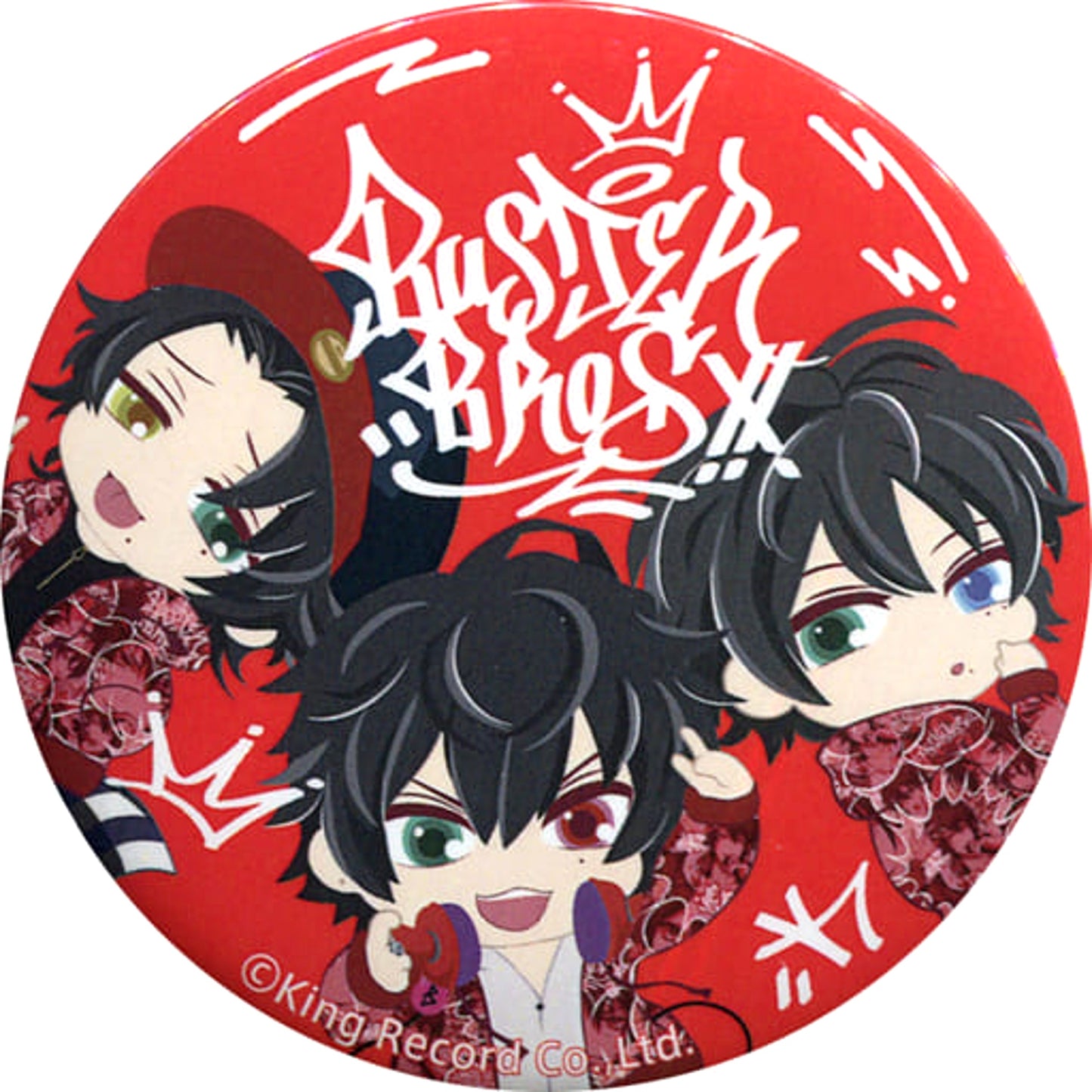 Hypnosis Mic: Division Rap Battle Buster Bros!!! R4G x Hypmai SD Div Can Badge Shibuya109 Spring Campaign Limited Buttons [USED]