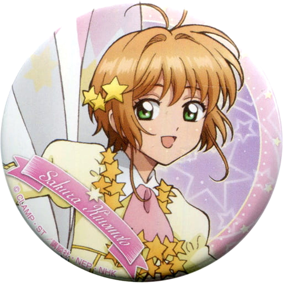 Cardcaptor Sakura: Clear Card Sakura Kinomoto Trading Can Badge Trading Can Badge Joypolis Sakura with Dream Amusement Park Limited Buttons [USED]