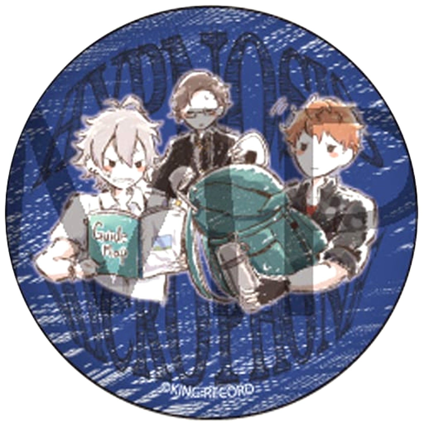 Hypnosis Mic: Division Rap Battle MAD TRIGGER CREW Backpack Graph Art Design Can Badge 03 Buttons [USED]