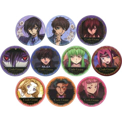Code Geass Lelouch of the Re;surrection Lelouch Lamperouge & Others Character Badge Collection Dash Store Limited All 10 Types Set Buttons [USED]