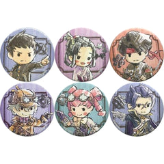 The Great Ace Attorney: Adventures Ryunosuke Naruhodo & Others Graph Art Design Can Badge 01 All 6 Types Set Buttons [USED]