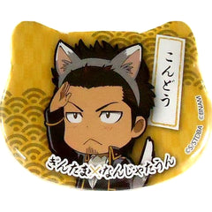 Gintama Isao Kondou Cat Shaped Can Badge Collection Gintama Namja Town 2019 Ghost Story Welcome Gintama Ryokan Limited Buttons [USED]