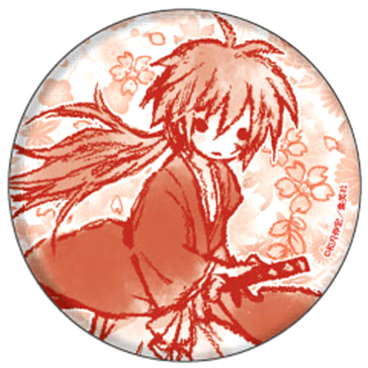 Rurouni Kenshin Kenshin Himura Graph Art Design Can Badge 01 Buttons [USED]
